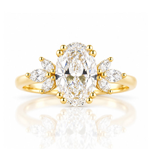Olive, an Oval Lab Diamond Ring - 1.5ct - Victoria's Jewellery