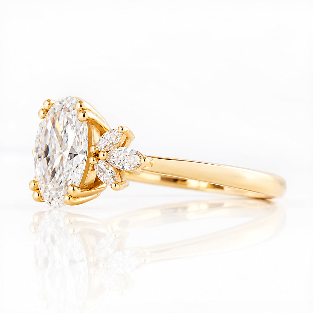Olive, an Oval Lab Diamond Ring - 1.5ct - Victoria's Jewellery