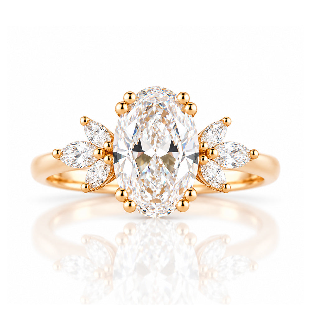 Olive, an Oval Lab Diamond Ring - 1.5ct - Victoria's Jewellery