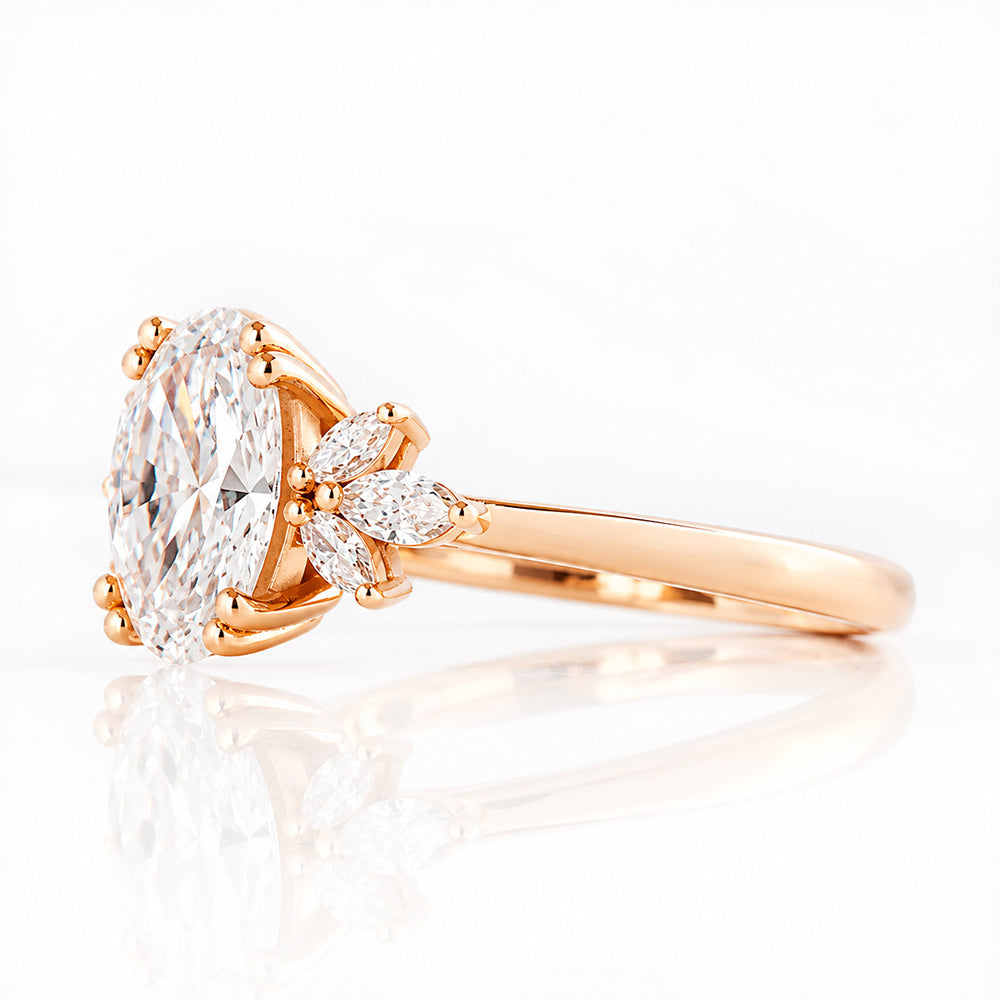Olive, an Oval Lab Diamond Ring - 1.5ct - Victoria's Jewellery