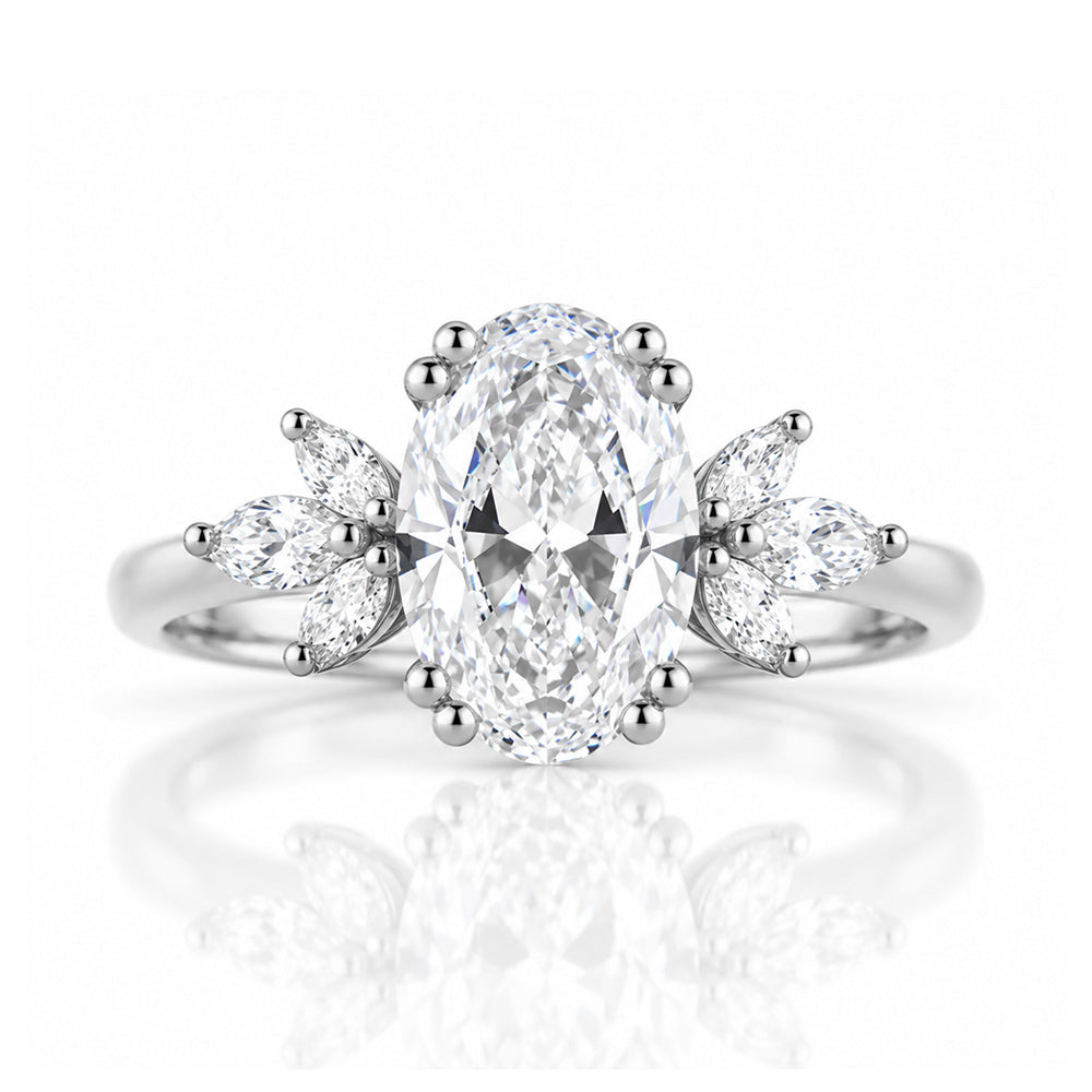 Olive, an Oval Lab Diamond Ring - 1.5ct - Victoria's Jewellery