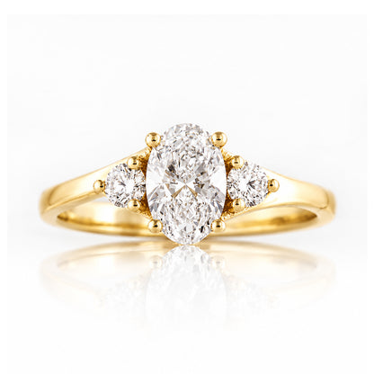 Georgie, a Lab Diamond Trilogy Ring - Victoria's Jewellery