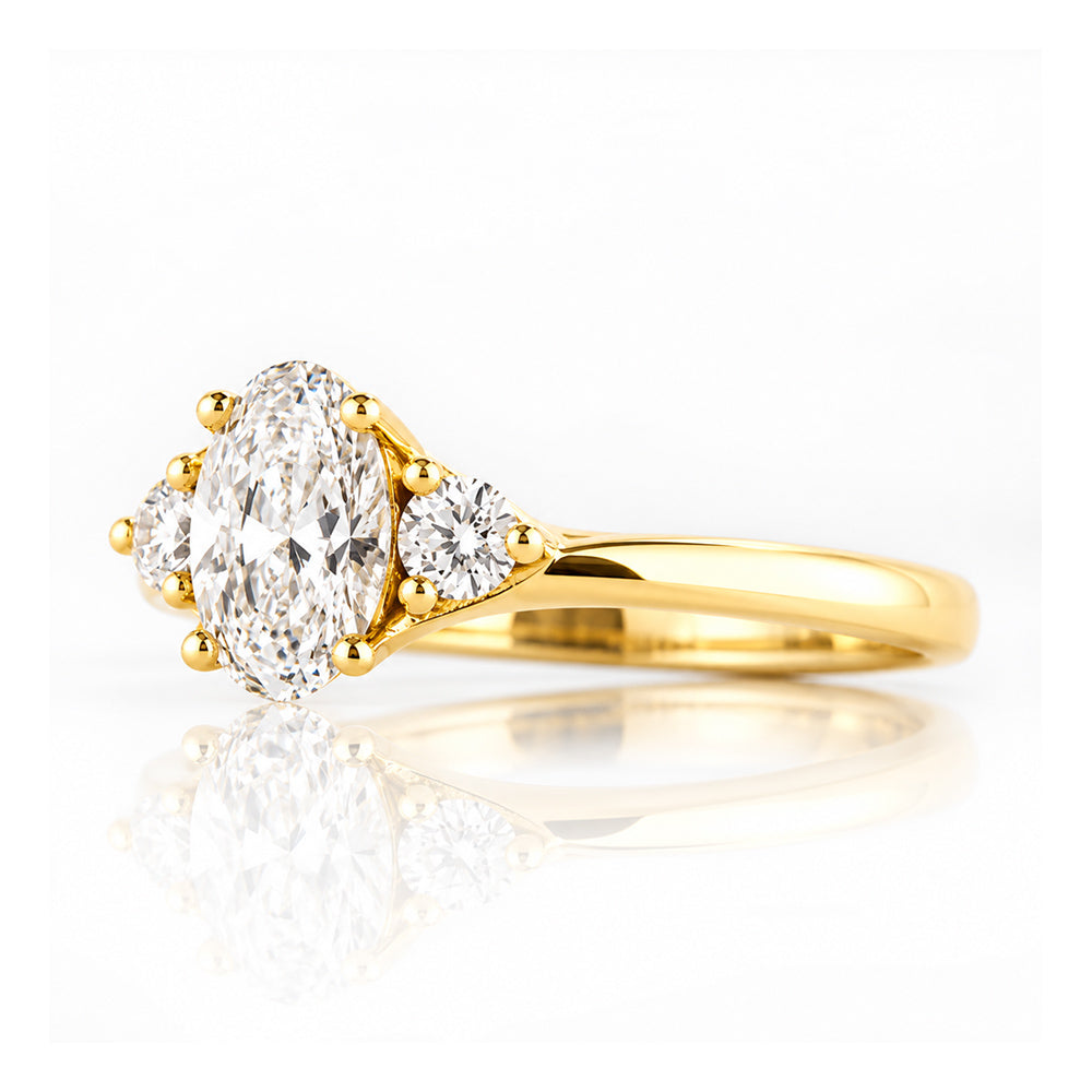 Georgie, a Lab Diamond Trilogy Ring - Victoria's Jewellery