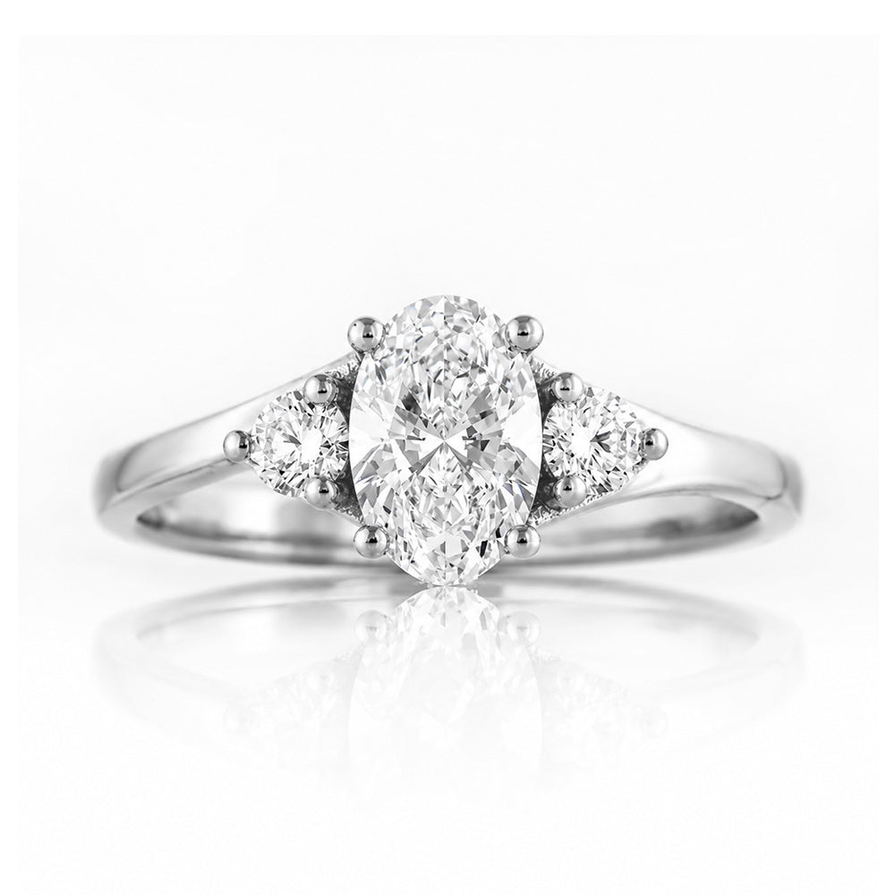 Georgie, a Lab Diamond Trilogy Ring - Victoria's Jewellery
