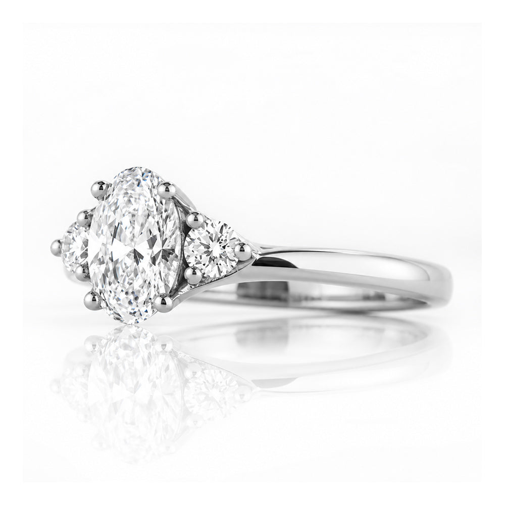 Georgie, a Lab Diamond Trilogy Ring - Victoria's Jewellery