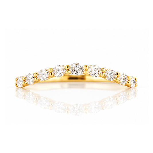 Kayla, an Oval cut Lab Diamond Wedding Band - Victoria's Jewellery