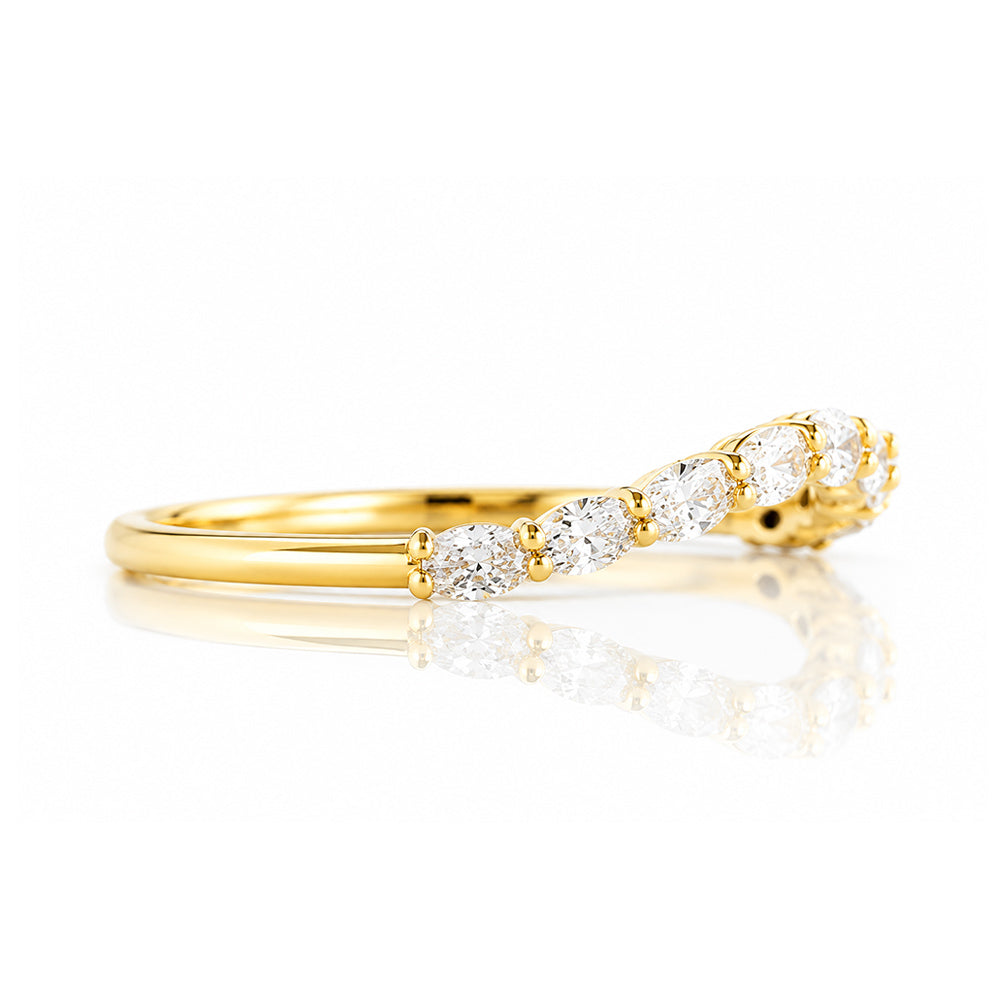 Kayla, an Oval cut Lab Diamond Wedding Band - Victoria's Jewellery
