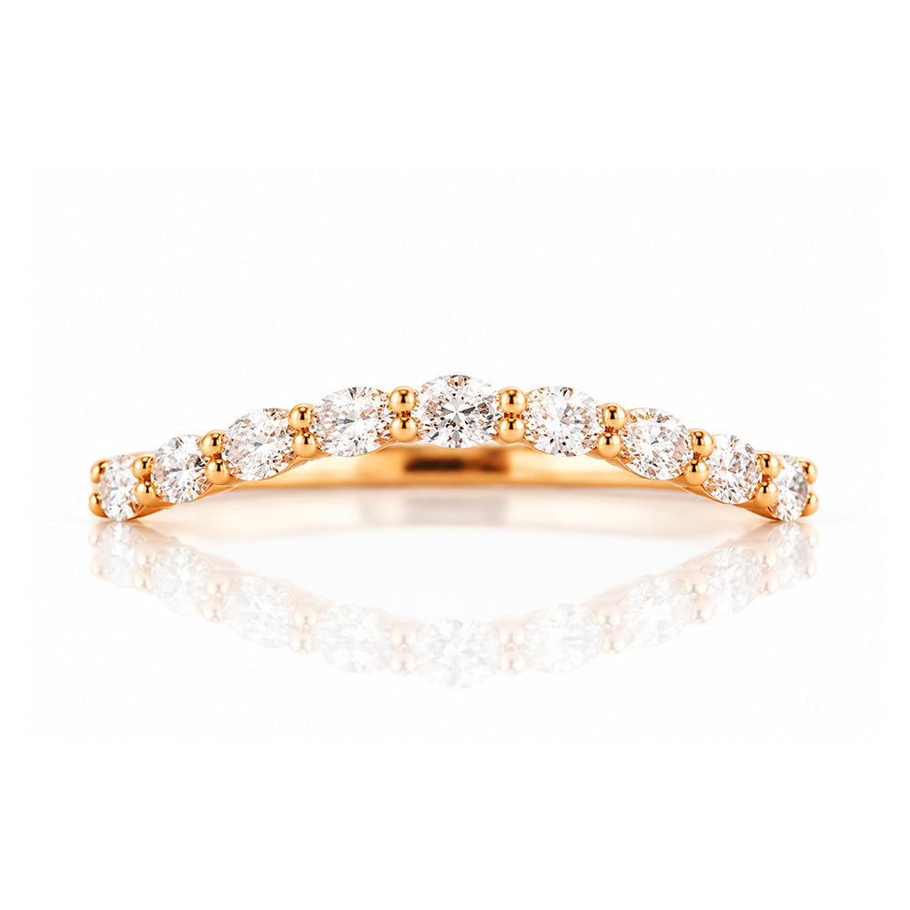 Kayla, an Oval cut Lab Diamond Wedding Band - Victoria's Jewellery