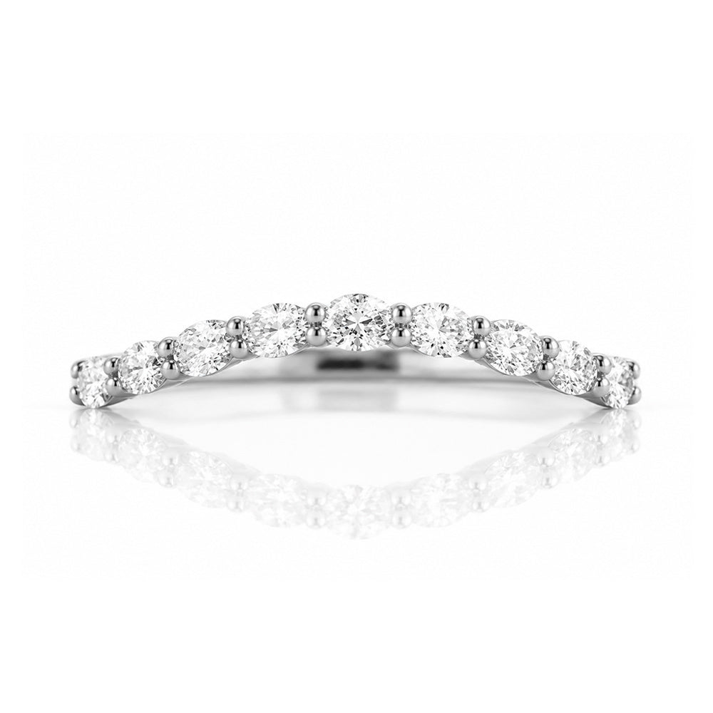 Kayla, an Oval cut Lab Diamond Wedding Band - Victoria's Jewellery