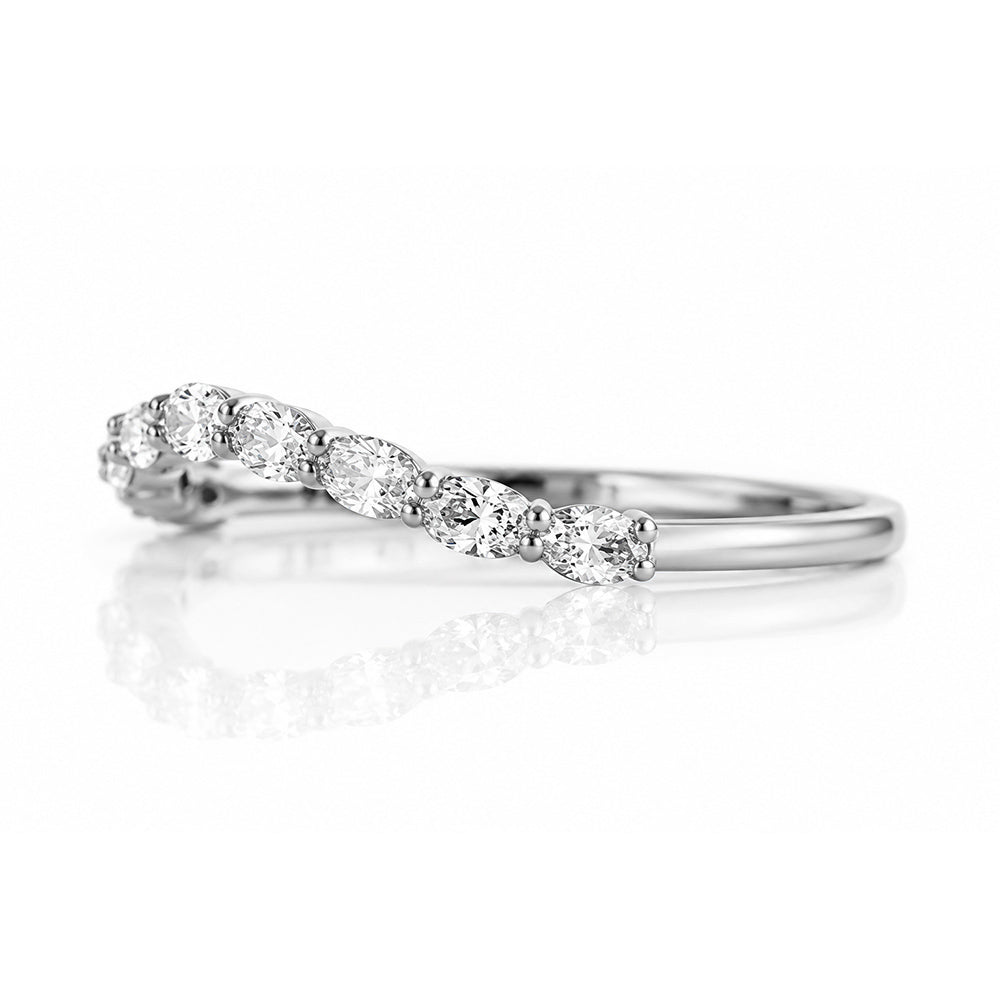 Kayla, an Oval cut Lab Diamond Wedding Band - Victoria's Jewellery