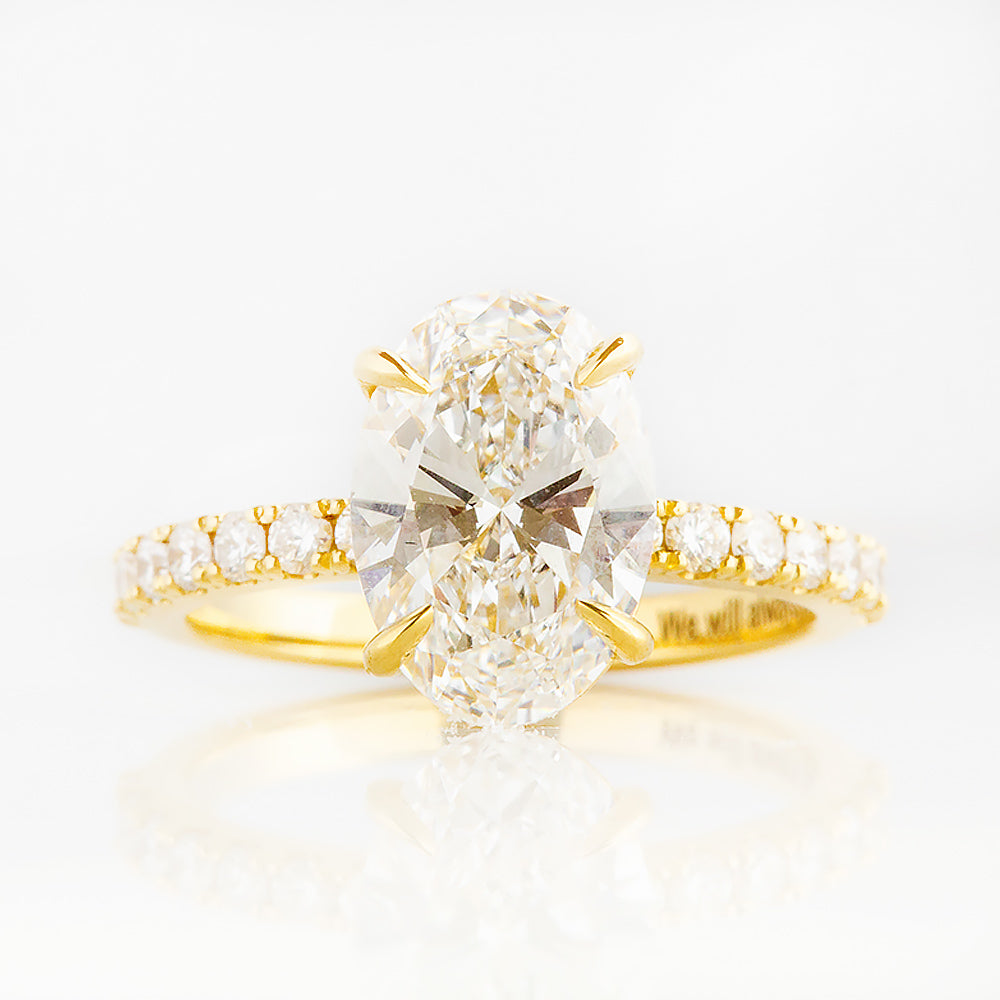 Emma, Oval cut Lab Diamond Ring - 2.5ct - Victoria's Jewellery