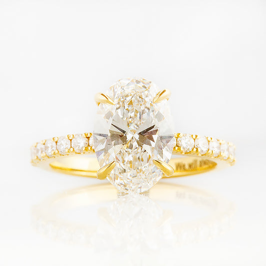 Emma, Oval cut Lab Diamond Ring - 2.5ct