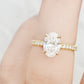 Emma, Oval cut Lab Diamond Ring - 2.5ct - Victoria's Jewellery