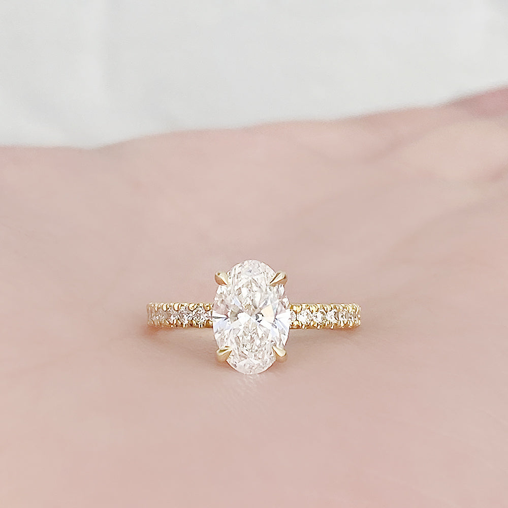 Emma, Oval cut Lab Diamond Ring - 2.5ct - Victoria's Jewellery