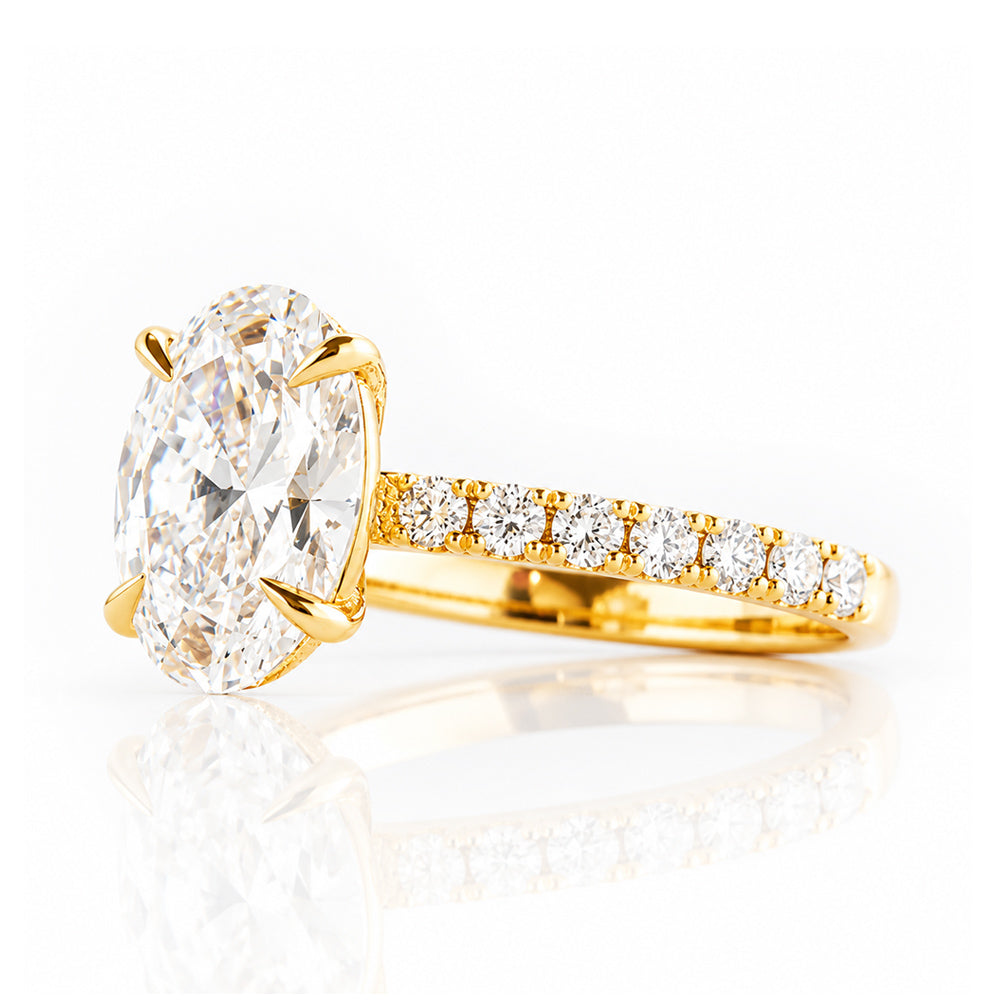 Emma, Oval cut Lab Diamond Ring - 2.5ct - Victoria's Jewellery