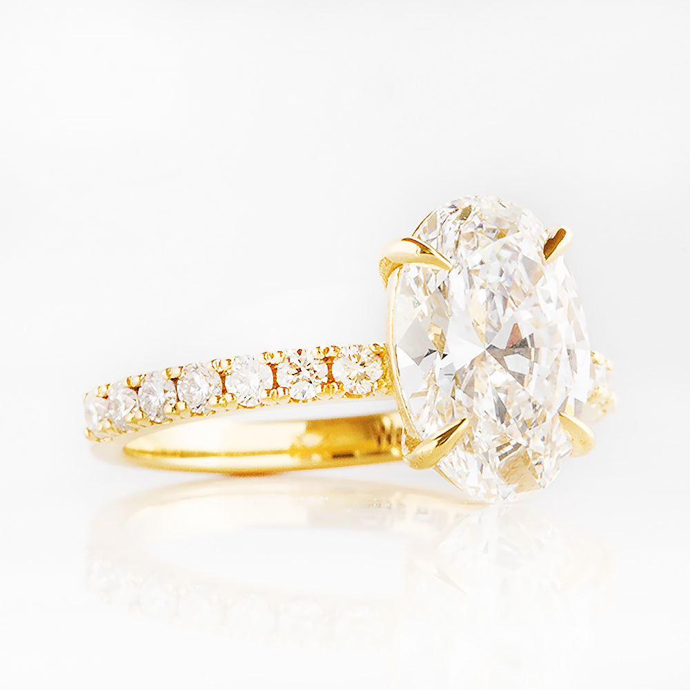 Emma, Oval cut Lab Diamond Ring - 2.5ct - Victoria's Jewellery