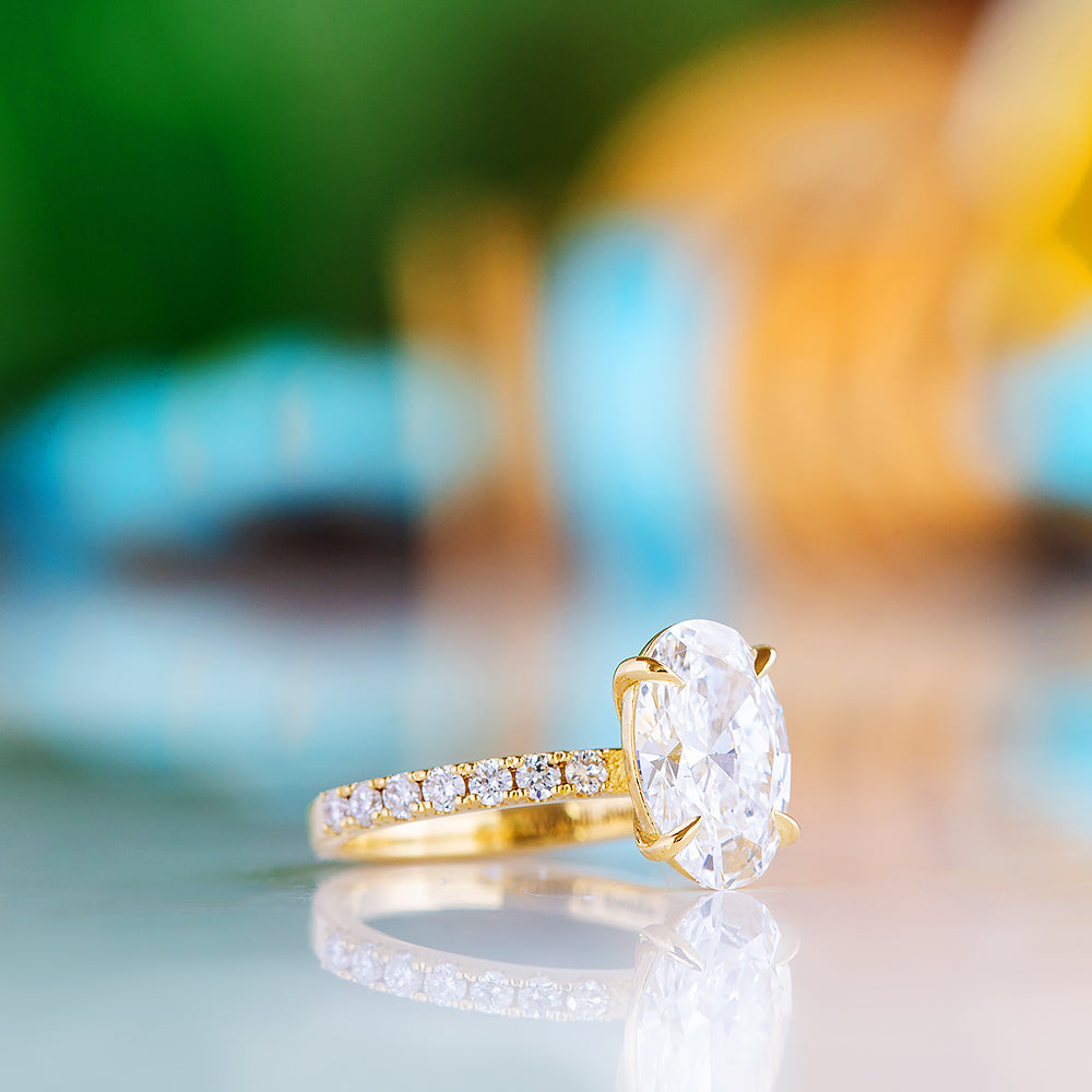 Emma, Oval cut Lab Diamond Ring - 2.5ct - Victoria's Jewellery