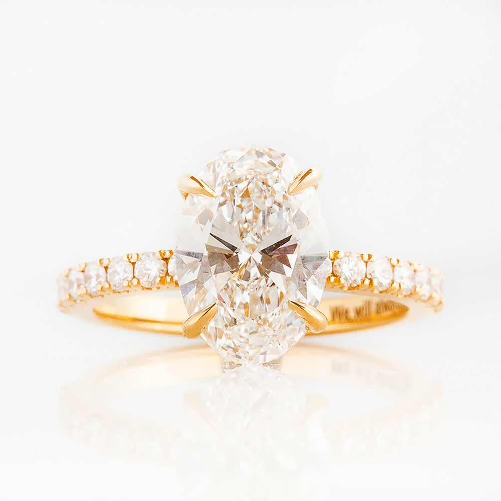 Emma, Oval cut Lab Diamond Ring - 2.5ct - Victoria's Jewellery