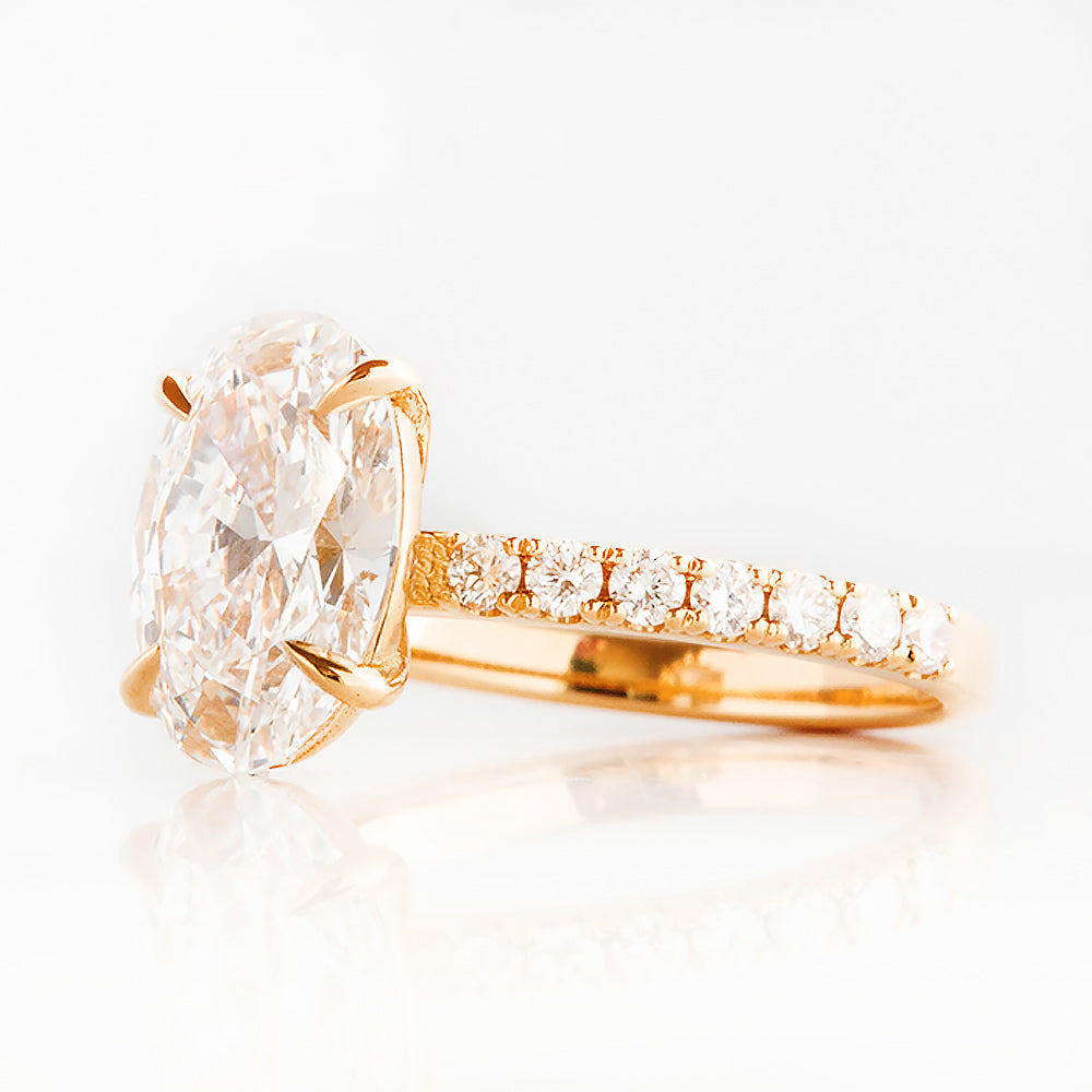 Emma, Oval cut Lab Diamond Ring - 2.5ct - Victoria's Jewellery