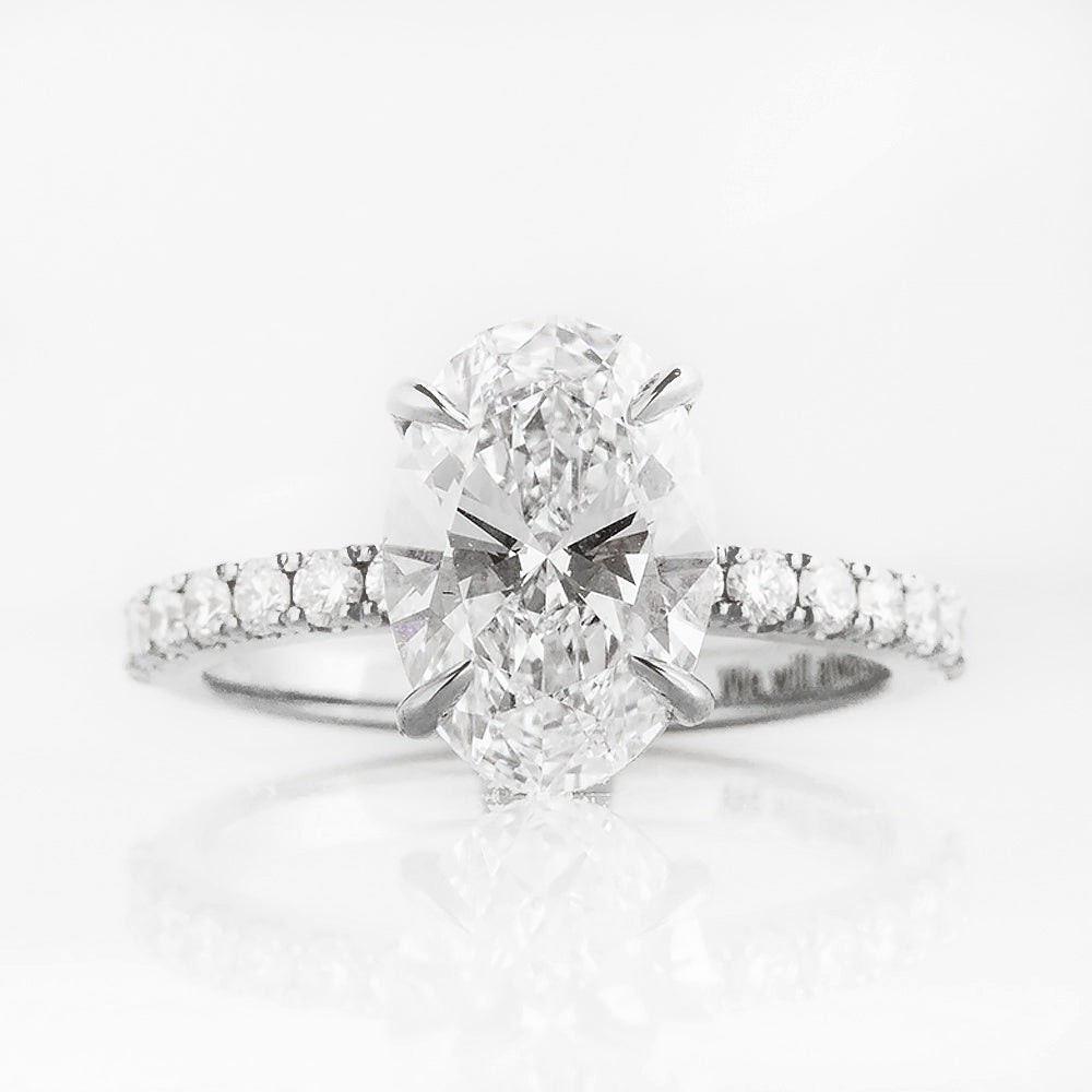 Emma, Oval cut Lab Diamond Ring - 2.5ct - Victoria's Jewellery