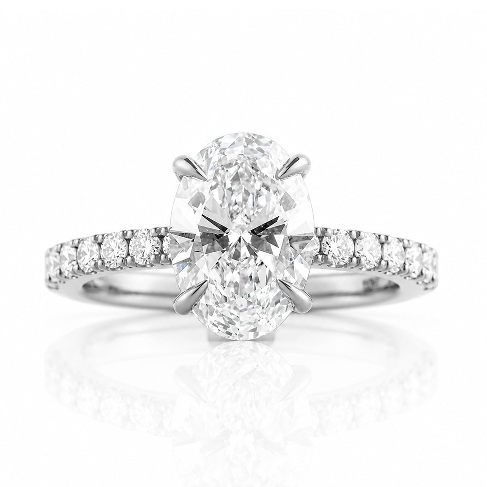 Emma, Oval cut Lab Diamond Ring - 2.5ct - Victoria's Jewellery