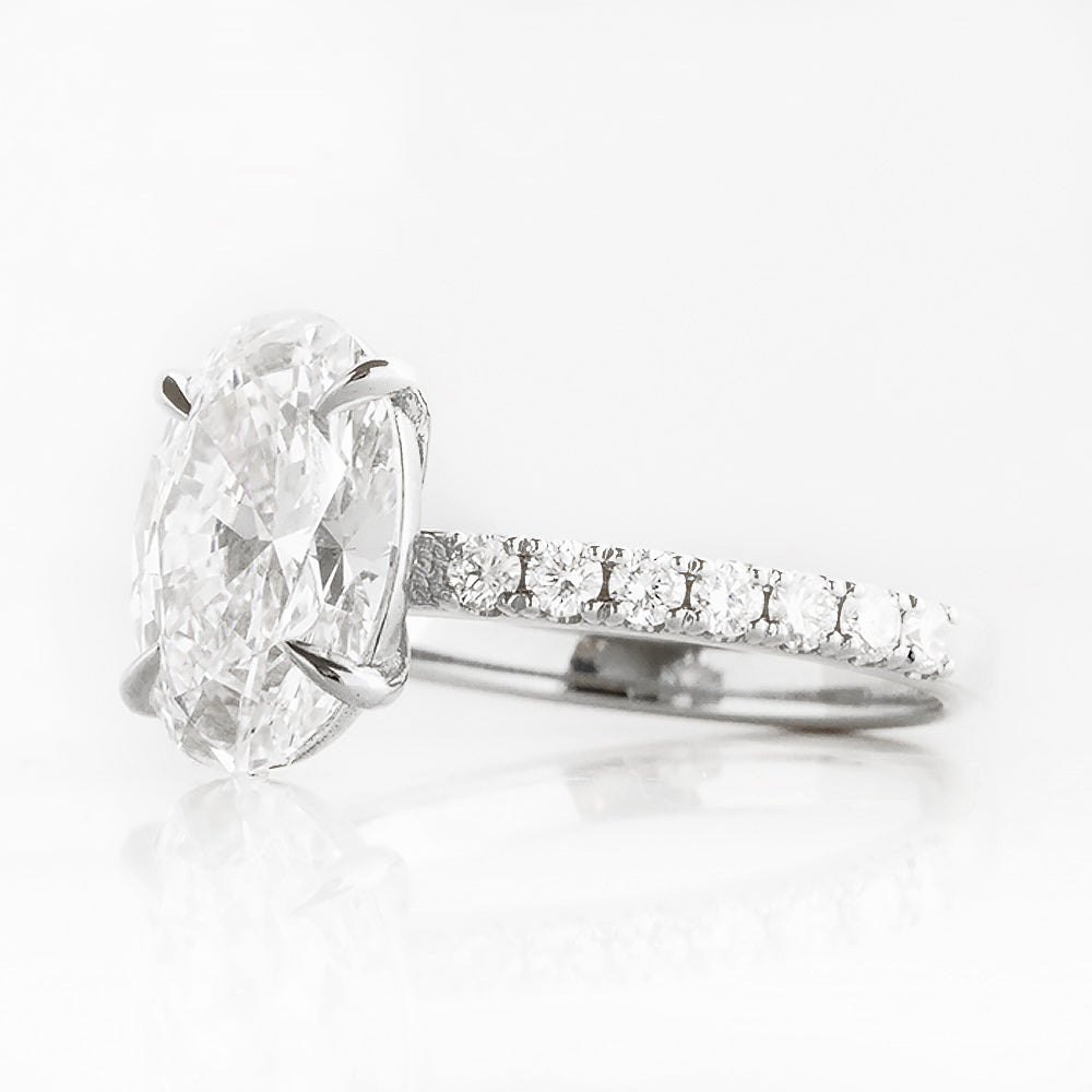 Emma, Oval cut Lab Diamond Ring - 2.5ct - Victoria's Jewellery