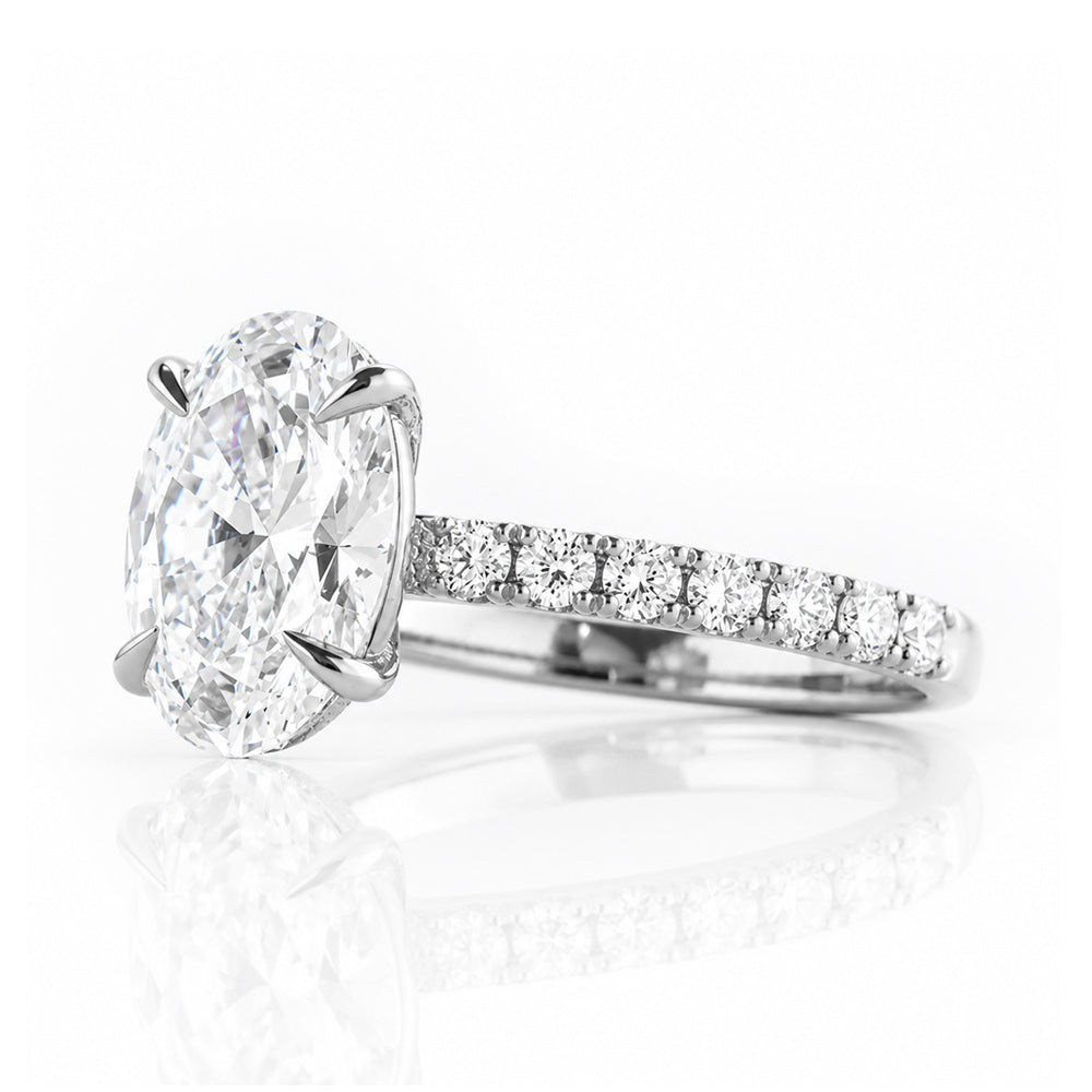Emma, Oval cut Lab Diamond Ring - 2.5ct - Victoria's Jewellery