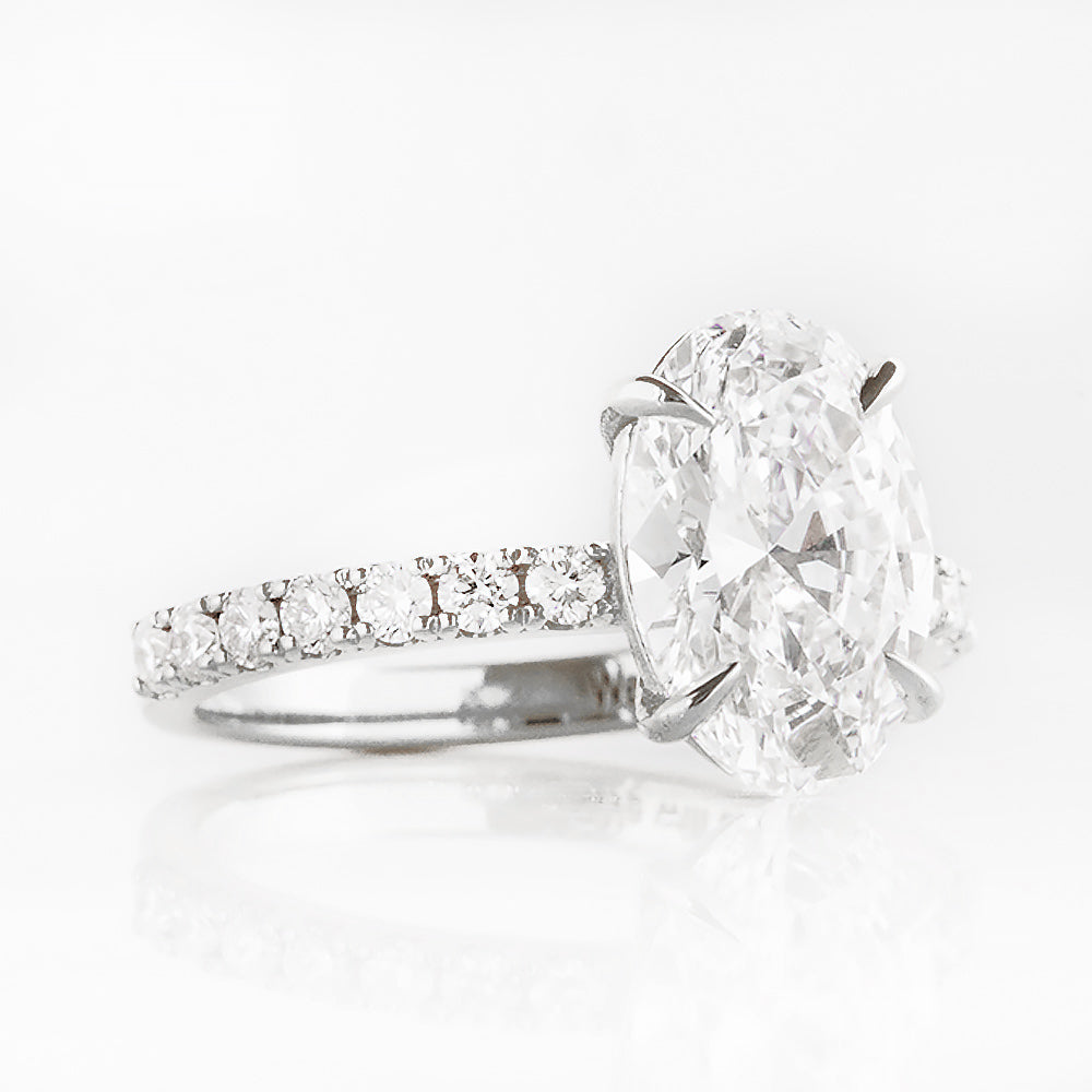 Emma, Oval cut Lab Diamond Ring - 2.5ct - Victoria's Jewellery
