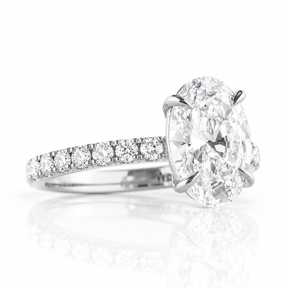 Emma, Oval cut Lab Diamond Ring - 2.5ct - Victoria's Jewellery