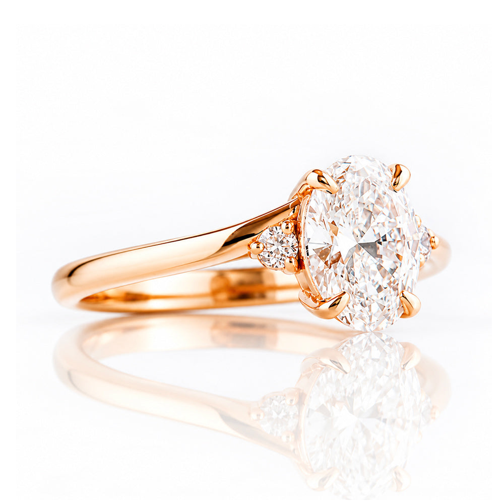 Georgie, a Lab Diamond Trilogy Ring - 1ct - Victoria's Jewellery