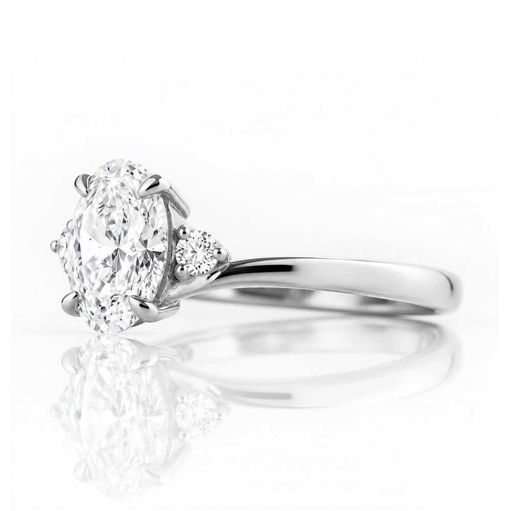 Georgie, a Lab Diamond Trilogy Ring - 1ct - Victoria's Jewellery