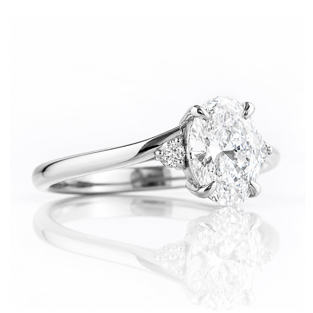 Georgie, a Lab Diamond Trilogy Ring - 1ct - Victoria's Jewellery