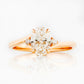 Georgie, a Lab Diamond Trilogy Ring - 1ct