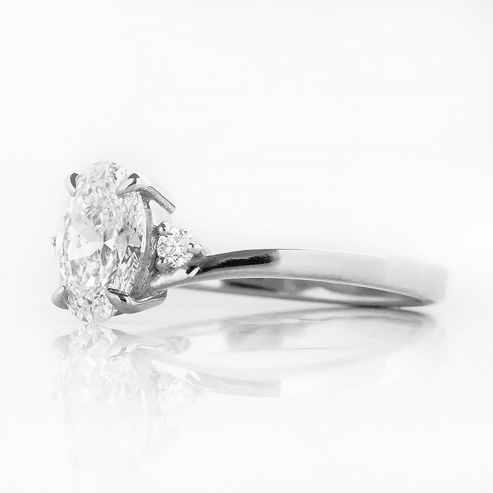 Georgie, a Lab Diamond Trilogy Ring - 1ct