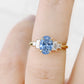 Chloe, Blue Lab Diamond Ring