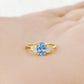 Chloe, Blue Lab Diamond Ring