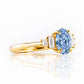 Chloe, Blue Lab Diamond Ring