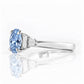 Chloe, Blue Lab Diamond Ring