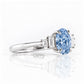 Chloe, Blue Lab Diamond Ring