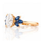 Olive, a Lab Diamond and Sapphire Ring - Victoria's Jewellery