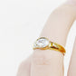 Oval cut Diamond Solitaire Signet Style Ring in Yellow Gold - Victoria's Jewellery