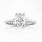 Oval cut Diamond Solitaire Engagement Ring in White Gold - Victoria's Jewellery