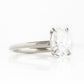 Oval cut Diamond Solitaire Engagement Ring in White Gold - Victoria's Jewellery