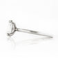 Oval cut Diamond Solitaire Engagement Ring in White Gold - Victoria's Jewellery