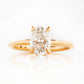 Oval cut Diamond Solitaire Engagement Ring in Rose Gold - Victoria's Jewellery