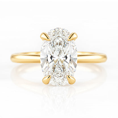 Zoey, Oval cut Lab Diamond Solitaire Ring - 2ct - Victoria's Jewellery