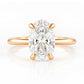 Zoey, Oval cut Lab Diamond Solitaire Ring - 2ct - Victoria's Jewellery