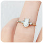 Kelsey, an Oval cut Lab Diamond Engagement Ring