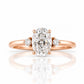 Kelsey, an Oval cut Lab Diamond Ring - 1ct