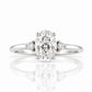 Kelsey, an Oval cut Lab Diamond Ring - 1ct